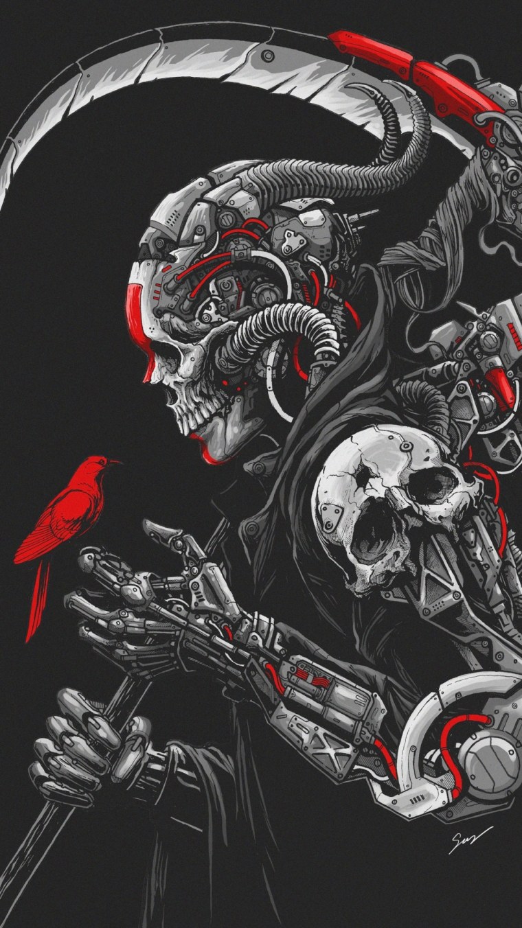 Огненный череп