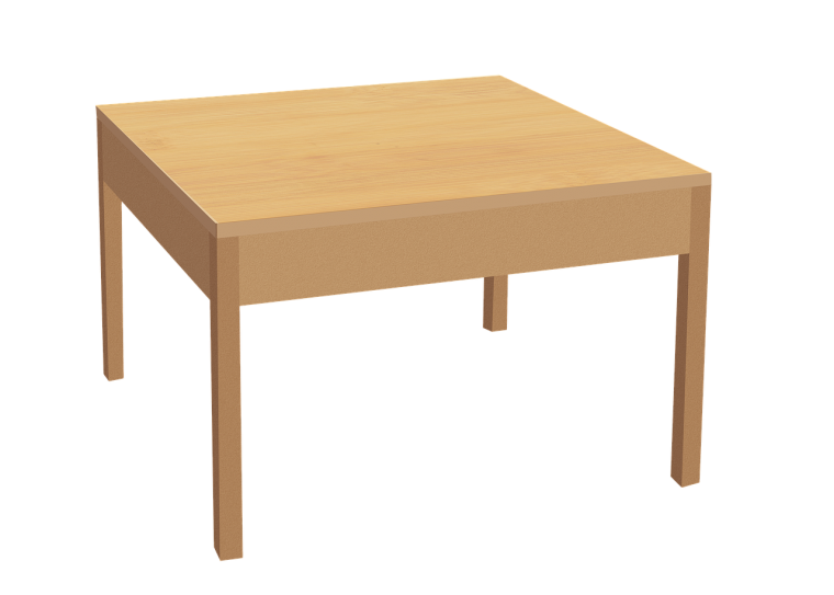 Стол на прозрачном фоне