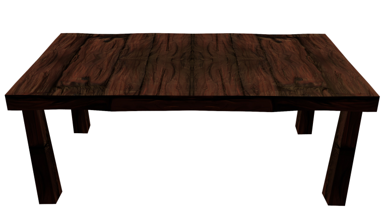 Столик на прозрачном фоне