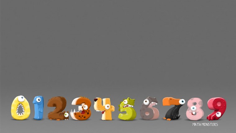 Много цифр на черном фоне