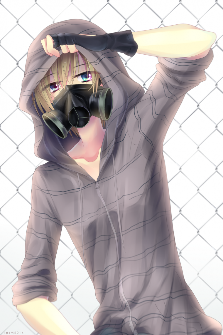 Аниме парень в маске