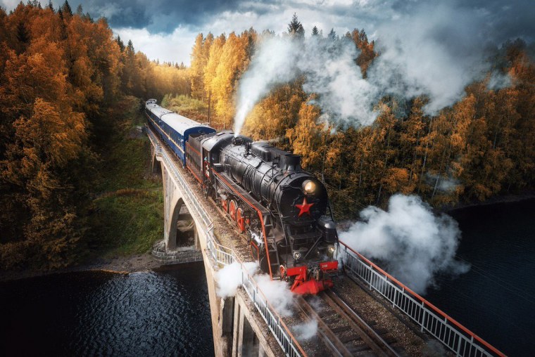 Паровоз Карелия Рускеала