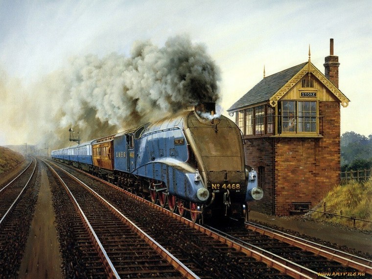 Старинные грузовые поезда