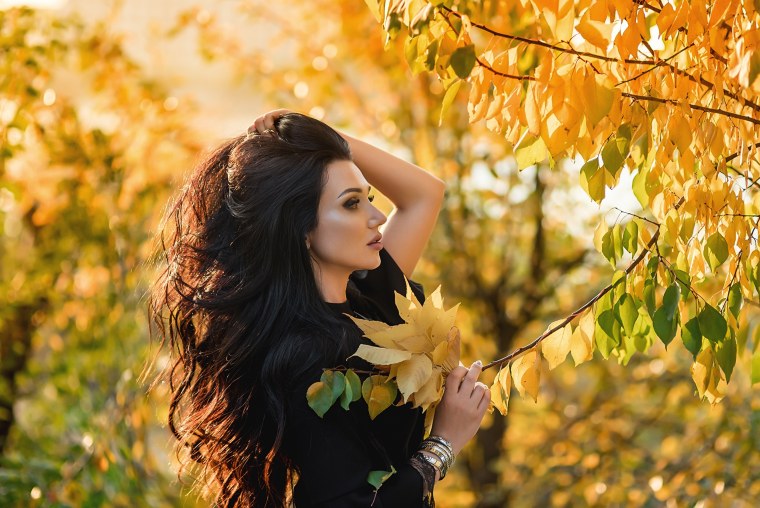 Аватар осень девушка