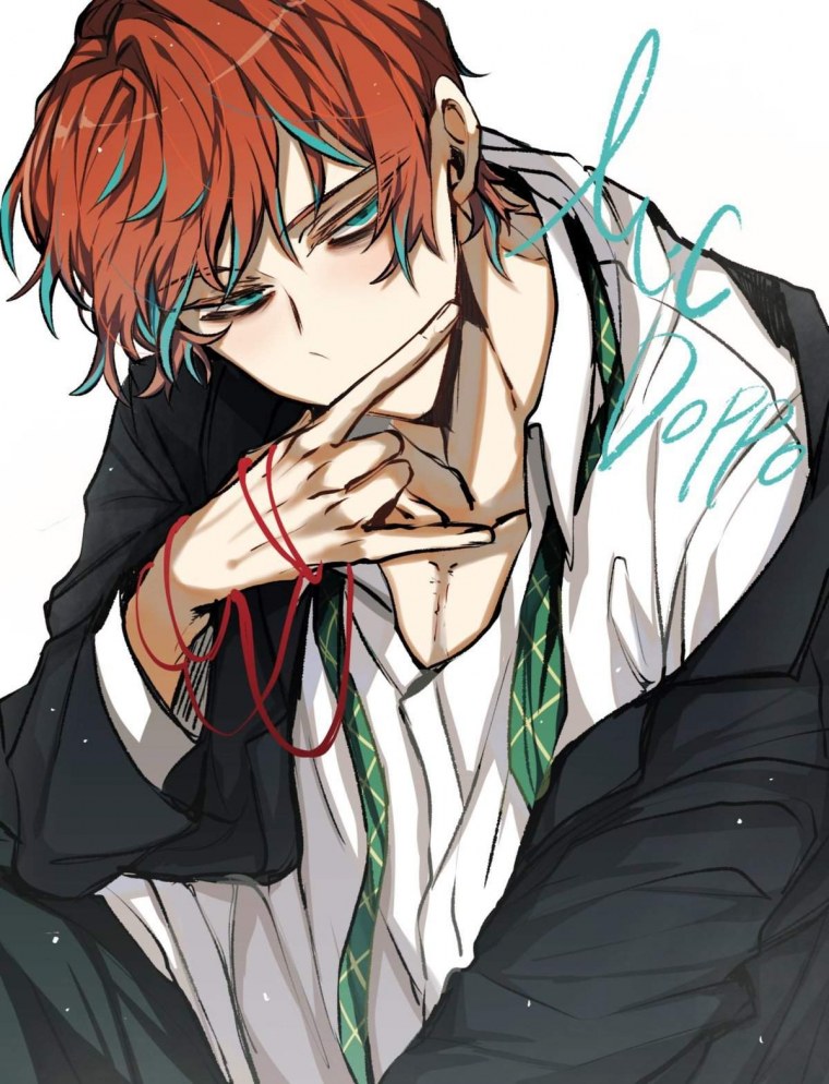 Аниме мужчина в очках