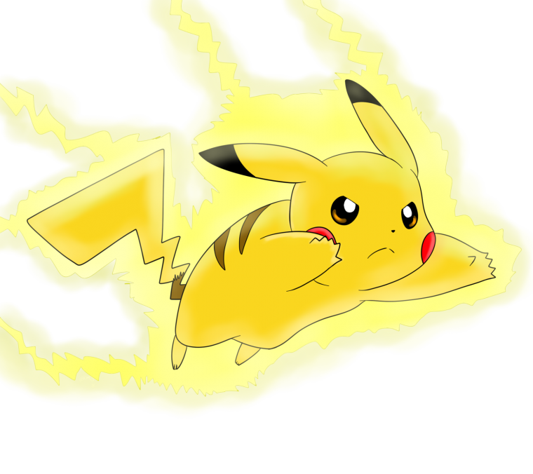 Пикачу бежит