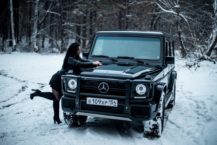 Гелендваген ночью