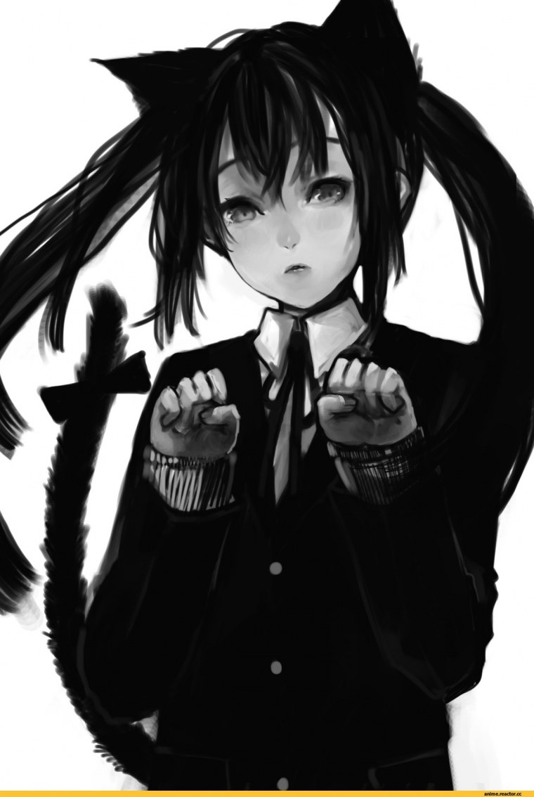 Аниме девушка с черными волосами