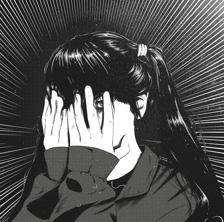 Аниме черно белое