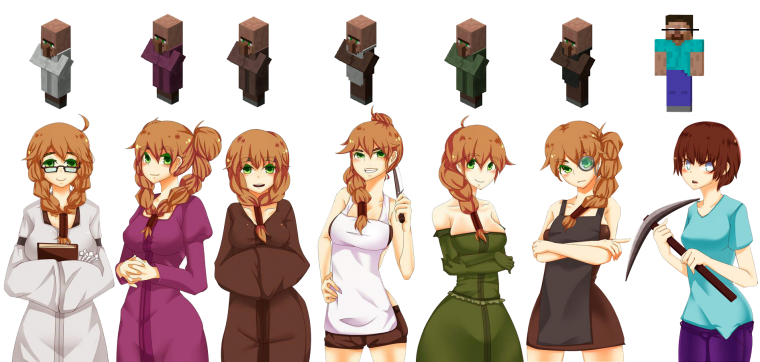 Майнкрафт КРИПЕР девушка