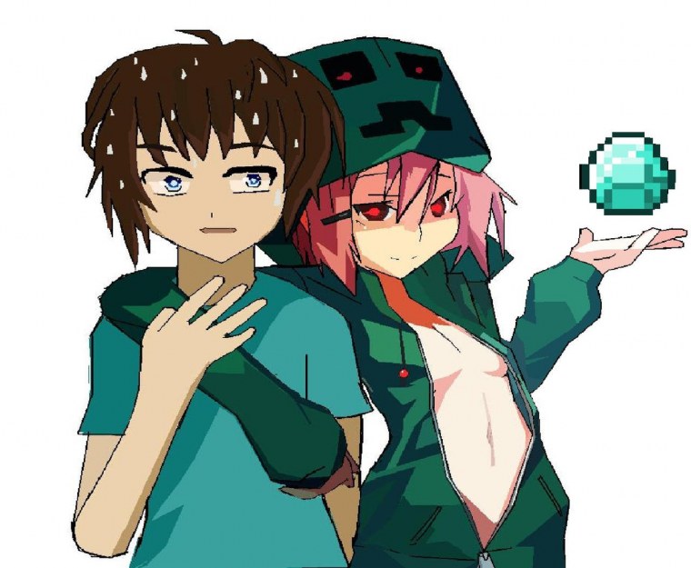 Minecraft КРИПЕР девушка