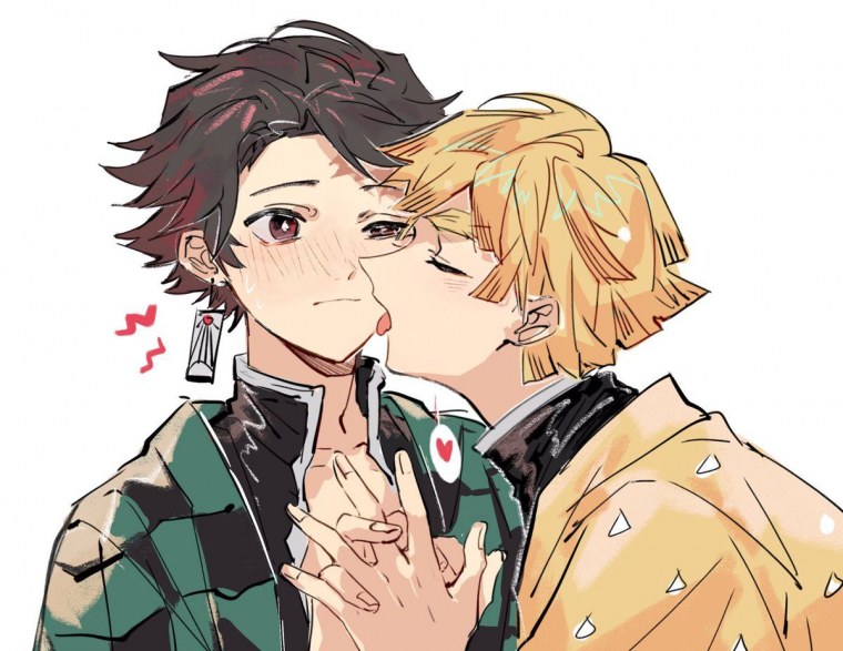 Танджиро и зеницу Yaoi