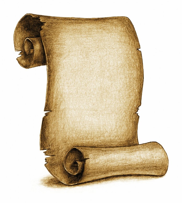 Свиток карандашом