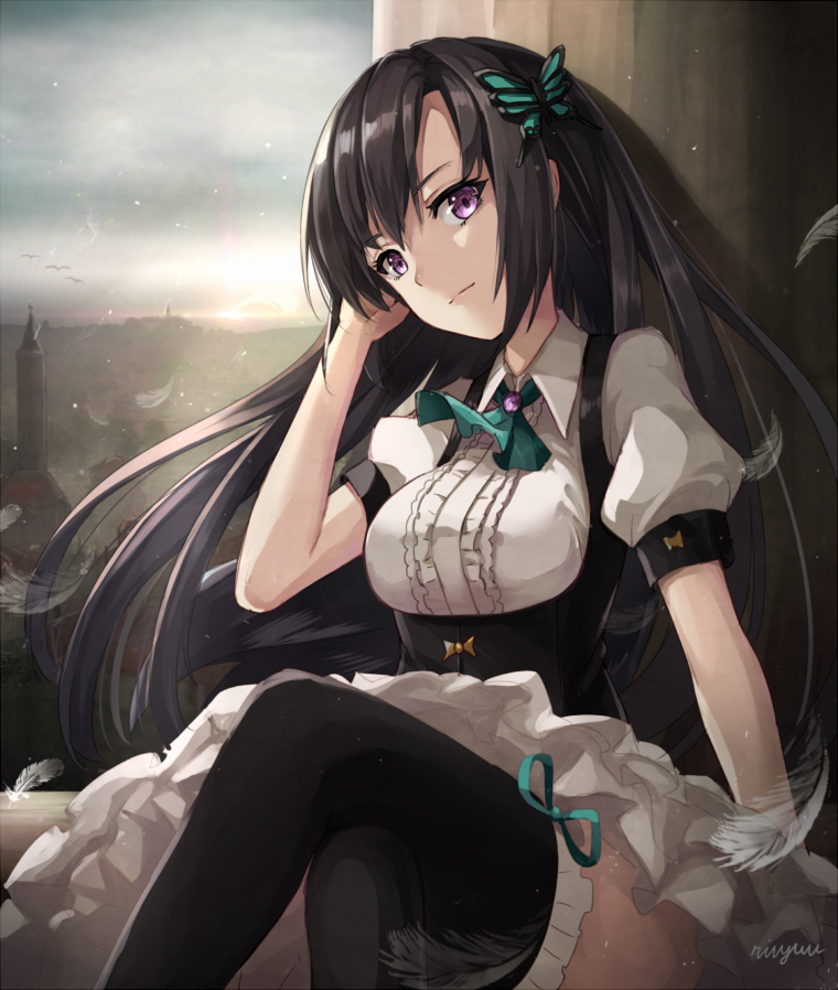 Аниме аристократка вампирша