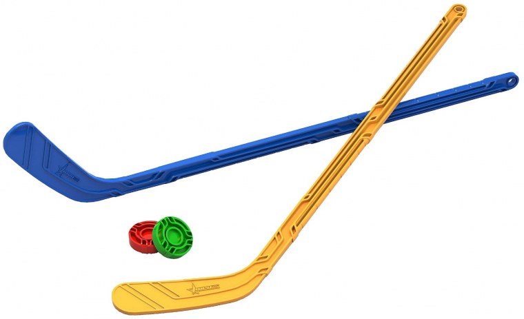 Набор Юный хоккеист (2 клюшки + 2 шайбы) 90х20х3,5 см.