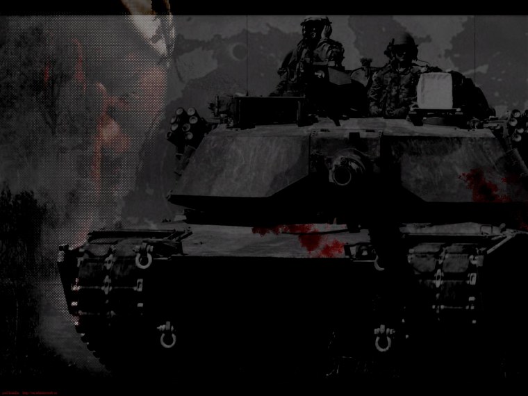 Танки на темном фоне