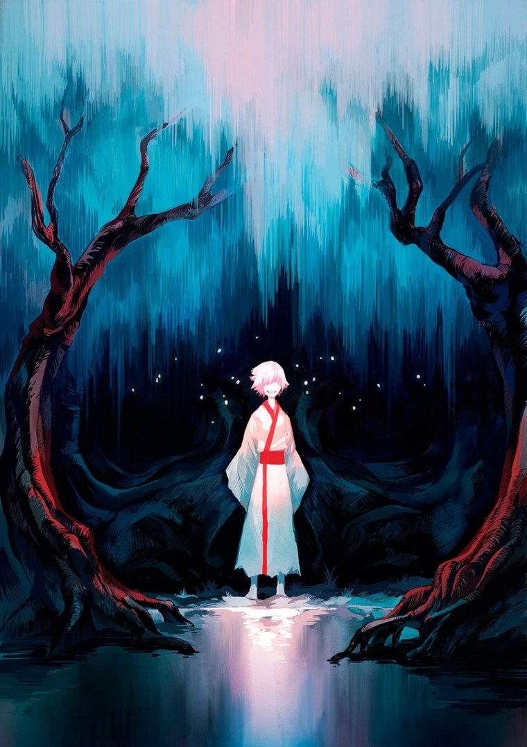 Вид на город аниме