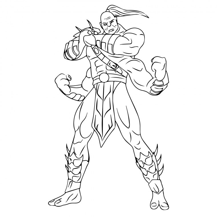 Раскраски Mortal Kombat