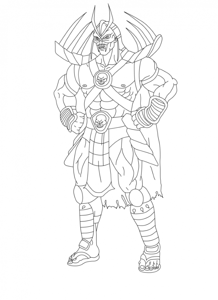 Милина мортал комбат раскраска