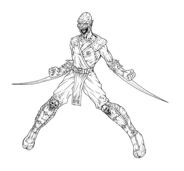 Саб Зиро МК 11 раскраска