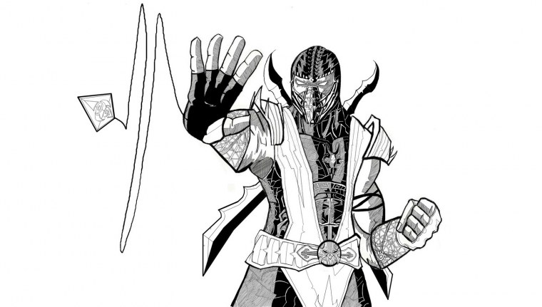 Раскраски мортал комбат Ермак