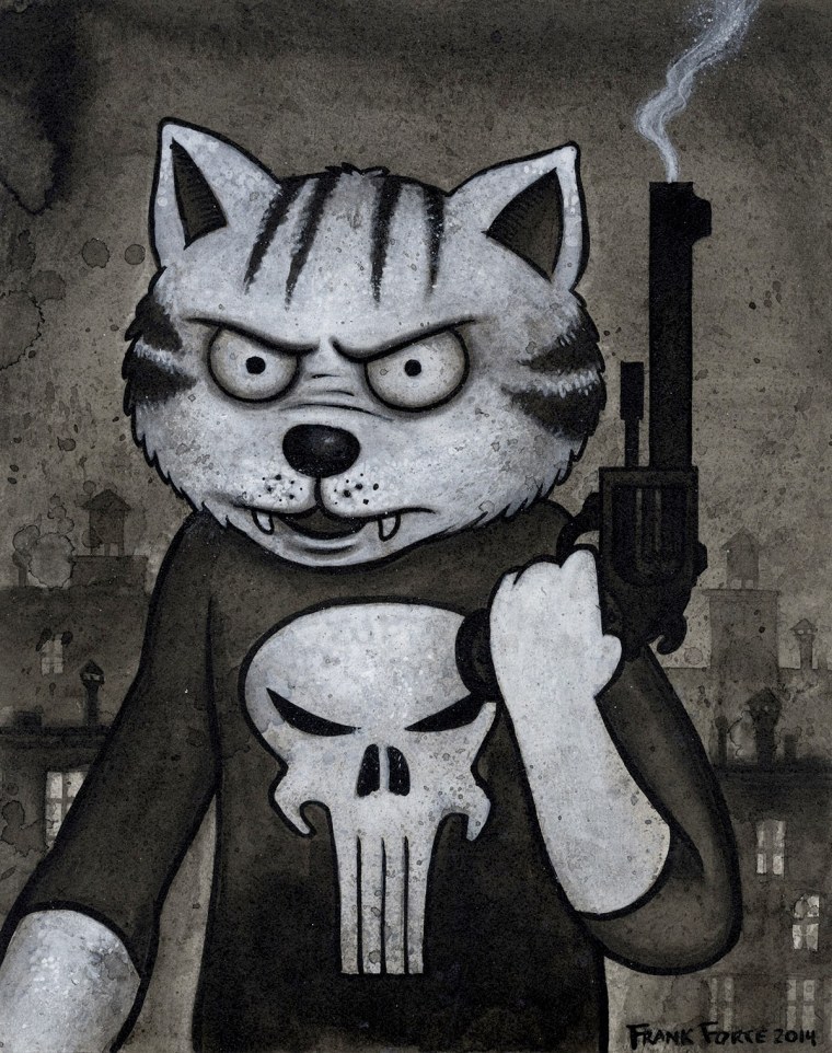 Котик с бензопилой