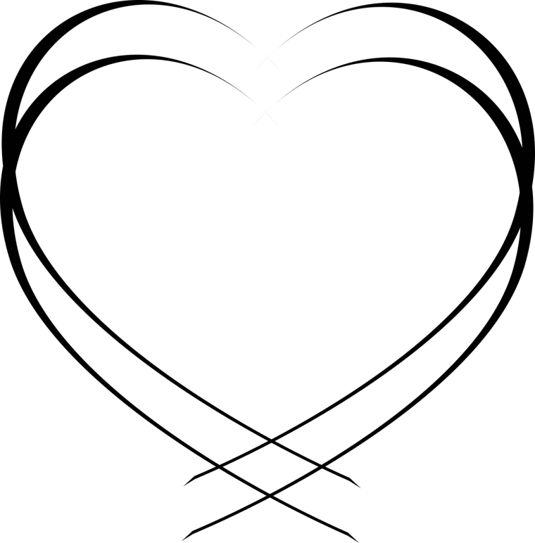 Сердечко контур