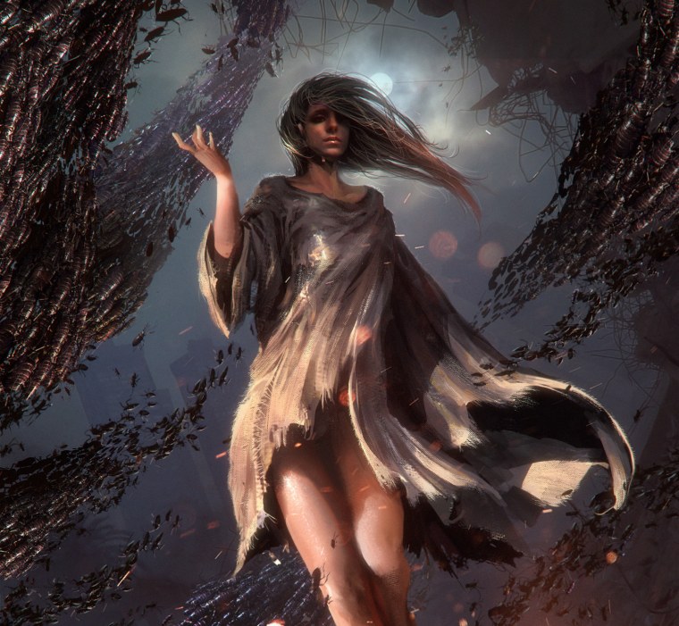 Девушка в рваном платье