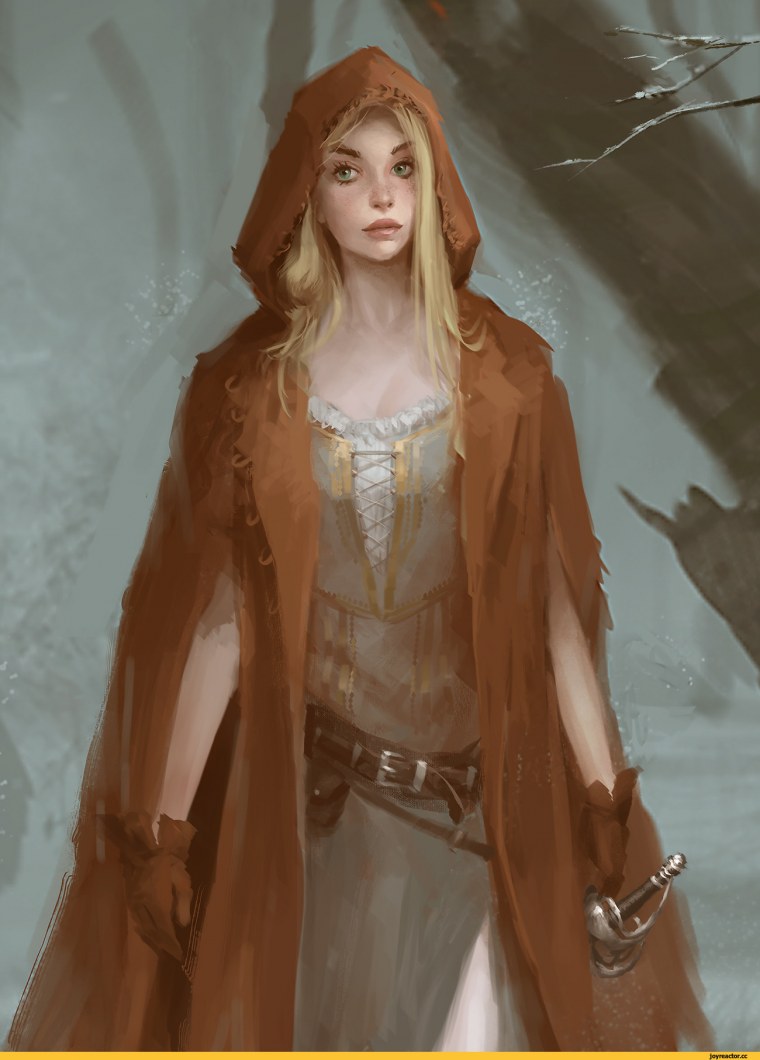 Девушка средневековье арт