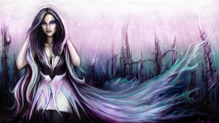 Нежная девушка фэнтези