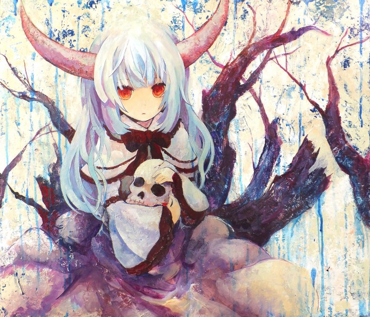 Аниме баба с рогами