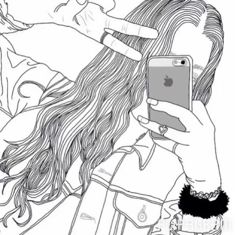 Крутые девушки карандашом