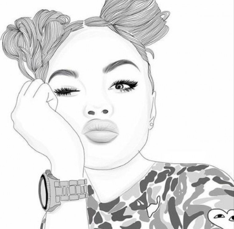 Раскраски девушки