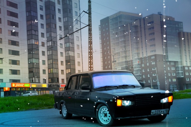 ВАЗ 2109 черная стенс