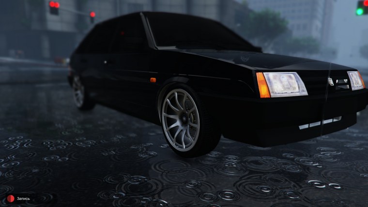 Лада 2109 черная тонированная