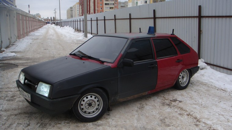 Голубая ВАЗ 2109 БПАН