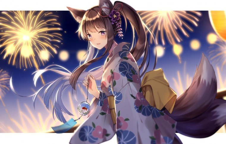 Жемчужная лиса Кицунэ