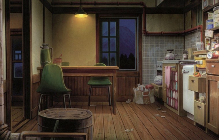 Аниме комната кухня