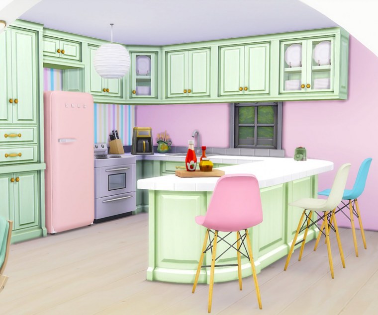 Аниме квартира кухня