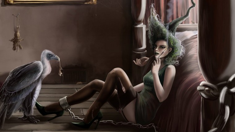 Ведьма за столом