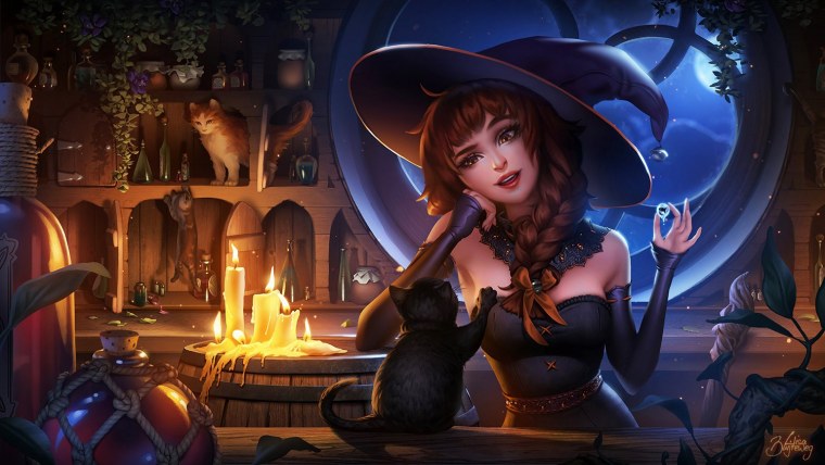 Лесная ведьма травница