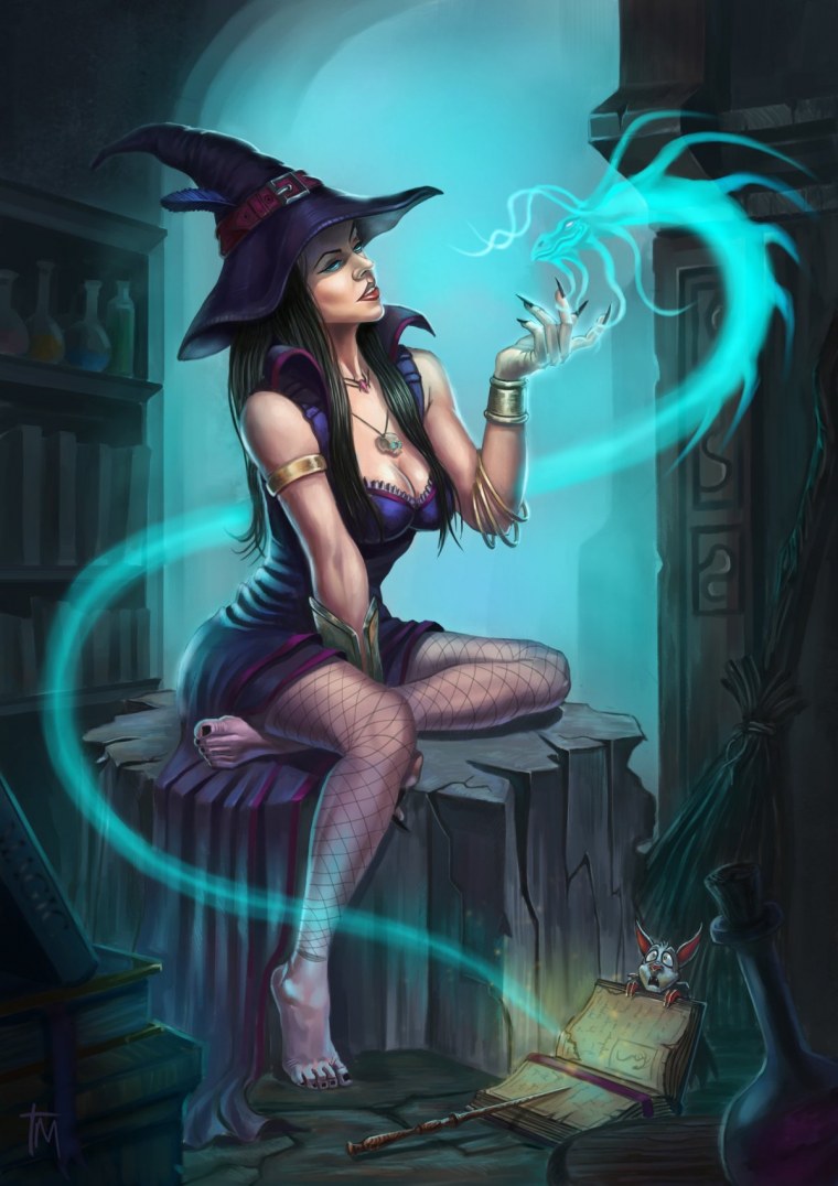 Травница фэнтези арт