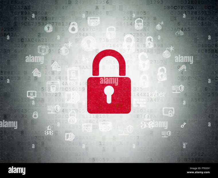 Замок открытый и закрытый