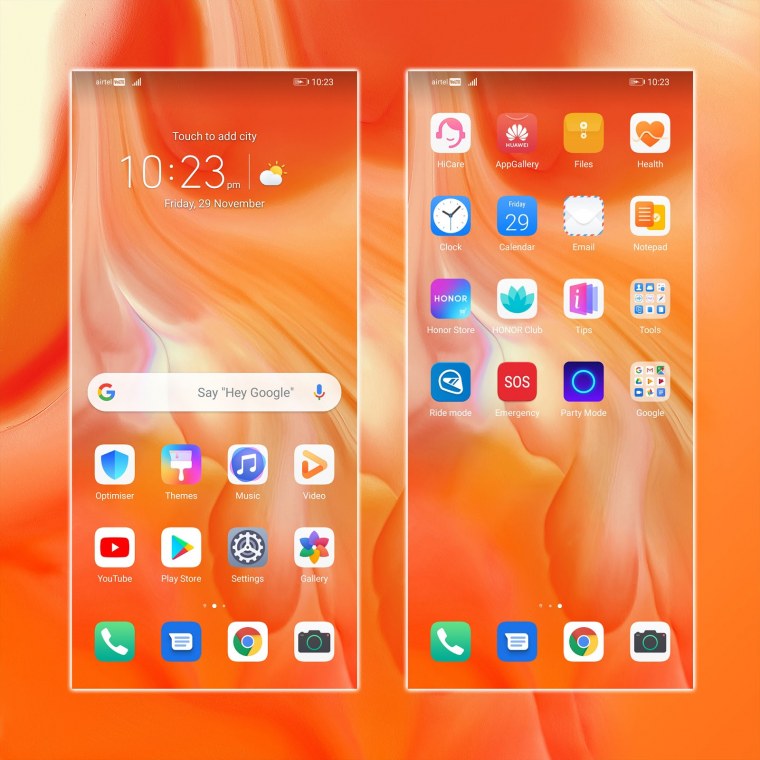 EMUI 10 рабочий стол