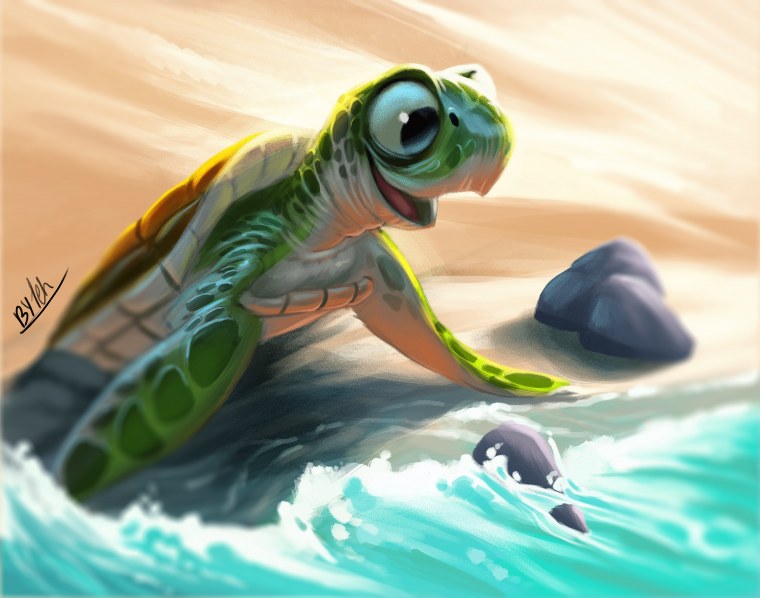 Черепаха аниме
