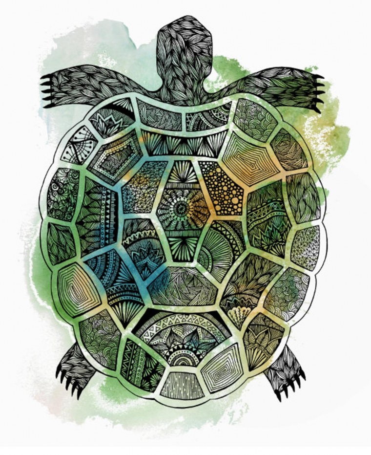 Морская черепаха стилизация