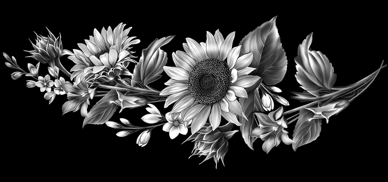 Пейзаж с лодкой для гравировки на памятник