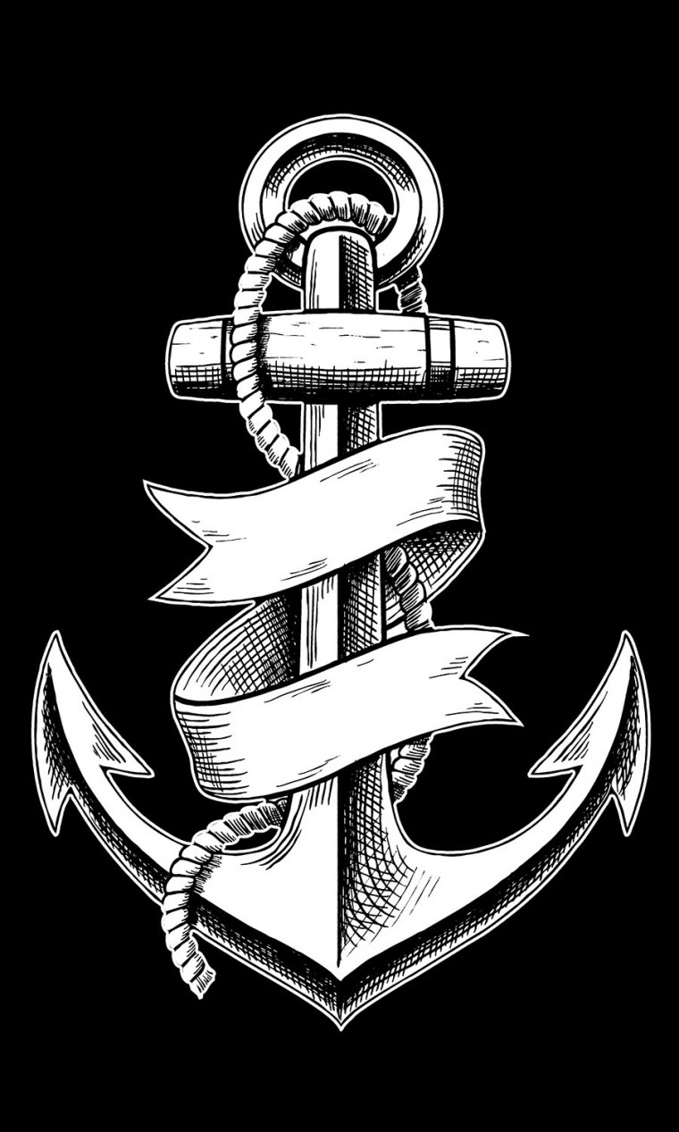 Якорь с веревкой