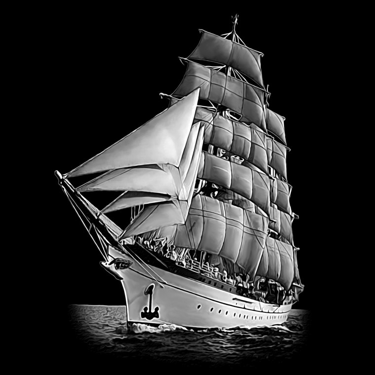 Корабль гравировка на памятник