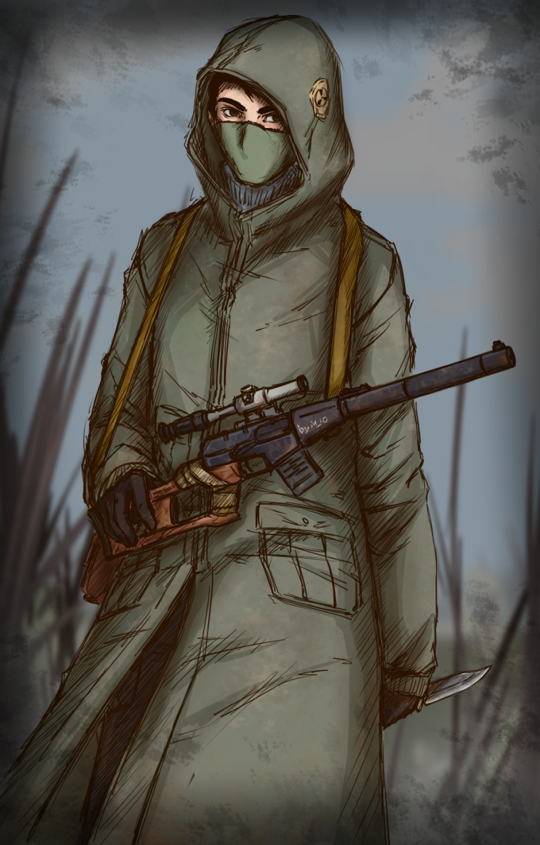 Сталкер одиночка арт